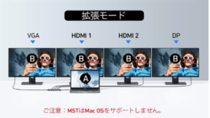 Macでの画面出力