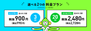 LINEMOの料金体系 (2024/7以前）