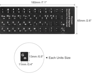 韓国語キーボードステッカー