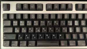 Realforce for Macにハングルステッカー